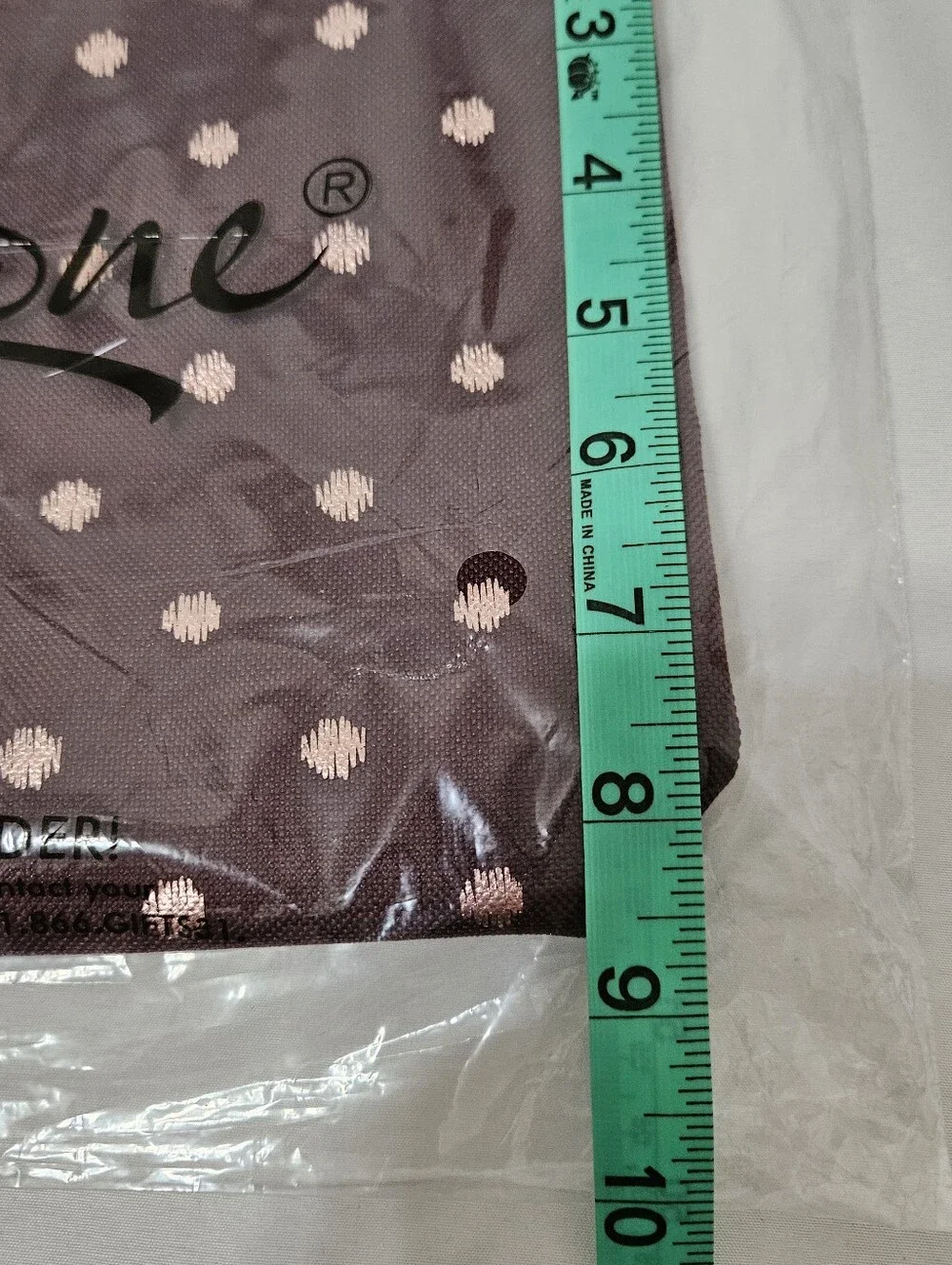 Thirty One Zipper Pouch in Twinkling Plum Polka Dot AK76 NWT